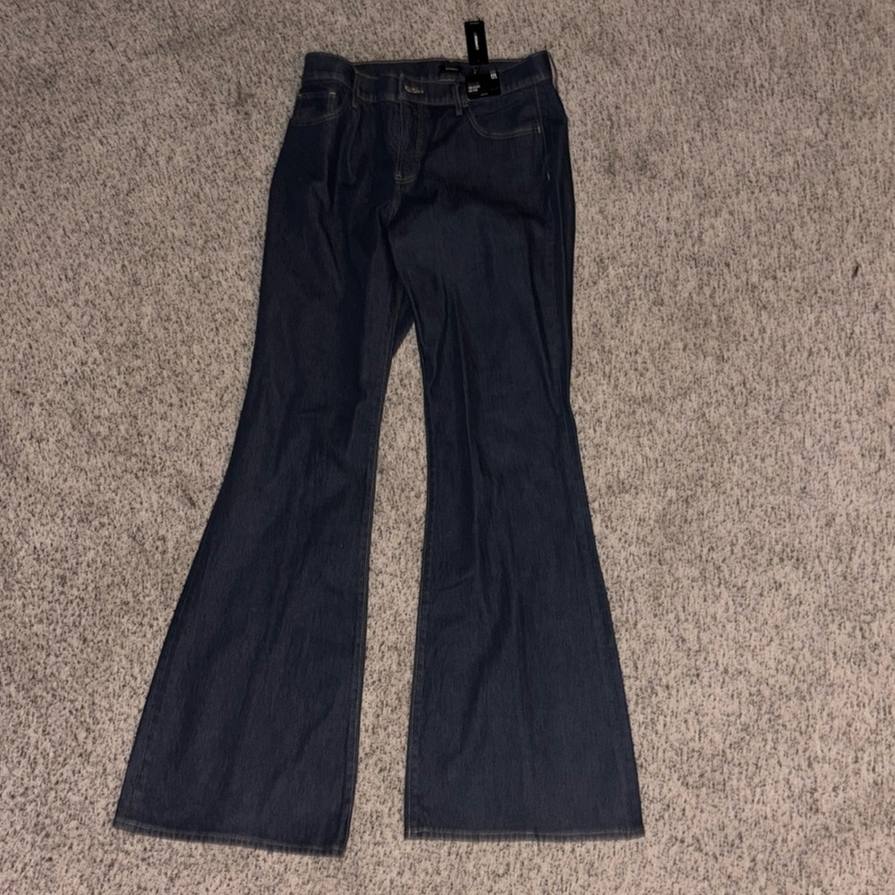 Stretch Express 70’s Flare Mid Rise Jeans